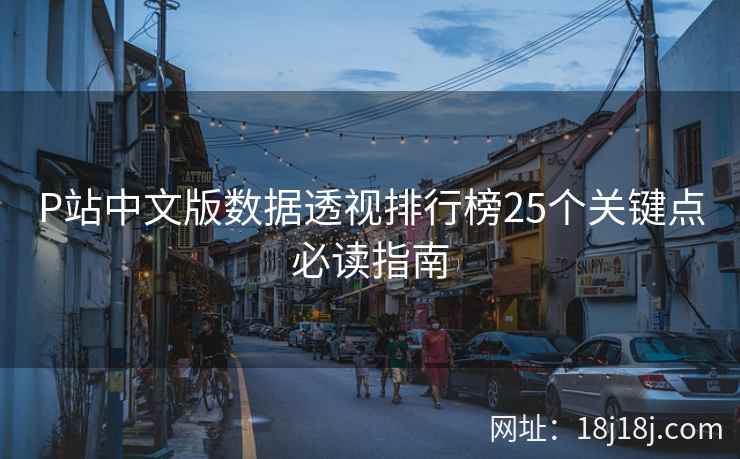 P站中文版数据透视排行榜25个关键点必读指南